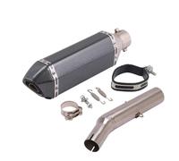 CRJIMX Slip On For Y&amaha For Tricker XG250 XT250 XG 250 2004-2008 Motorcycle Exhaust Escape Middle Link Pipe Moto Muffler Adapter Connec(Style C)
