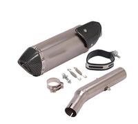 CRJIMX Slip On For Y&amaha For Tricker XG250 XT250 XG 250 2004-2008 Motorcycle Exhaust Escape Middle Link Pipe Moto Muffler Adapter Connec(Style m)