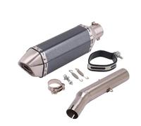 CRJIMX Slip On For Y&amaha For Tricker XG250 XT250 XG 250 2004-2008 Motorcycle Exhaust Escape Middle Link Pipe Moto Muffler Adapter Connec(Style G)