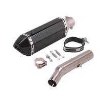 CRJIMX Slip On For Y&amaha For Tricker XG250 XT250 XG 250 2004-2008 Motorcycle Exhaust Escape Middle Link Pipe Moto Muffler Adapter Connec(Style D)