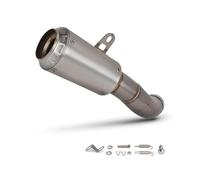 CRJIMX Slip On Line For Y&amaha R3 R25 MT03 2015 2016 2017 2018-2024 2025 Motorcycle Exhaust Stainless Muffler Interface Silencer Kit(Silver)