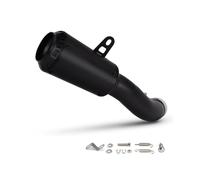 CRJIMX Slip On Line For Y&amaha R3 R25 MT03 2015 2016 2017 2018-2024 2025 Motorcycle Exhaust Stainless Muffler Interface Silencer Kit(BLACK)