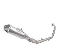 CRJIMX Slip-on Motorcycle Exhaust Link Pipe System Full End Silencer Kit For Kovemoto 450 Rally Modification Accessories(Style B)