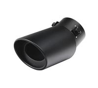 CRJIMX Stainless Steel Adjustable Exhaust Tip 2.5"-3.3" Universal Car Tailpipe for Exhaust Modification & Decoration(BLACK,Bend)