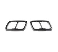 CRJIMX Stainless Steel Car Rear Exhaust Muffler Pipe Cover Trim Tail Throat Frame For 2 Series F44 2020 2021 2022 2023 2024 Exterior Accessories(Black B)