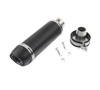 CRJIMX Universal 51MM Motorcycle Exhaust Muffler Pipe Escape Moto Kit For Cb650f Cb1000r Cbr250r Sports Street Car Dirt Pit Bike ATV(D long round tail)