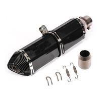 CRJIMX Universal 51mm Motorcycle Turnout Exhaust Silence For Kpr150 For Horizon Modified Small Hexagonal Exhaust Pipe Modification Parts(E470mm Single hole)