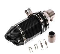 CRJIMX Universal 51mm Motorcycle Turnout Exhaust Silence For Kpr150 For Horizon Modified Small Hexagonal Exhaust Pipe Modification Parts(F310mm double hole)