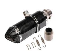 CRJIMX Universal 51mm Motorcycle Turnout Silence For Ninja 250 Z400 ETC Modified Small Hexagonal Exhaust Pipe Modification Parts(370mm Single hole)