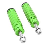 CRJIMX Universal Moto M8 8mm Foot Rests Peg Pedals Footrest Motocross Rearset Rear Sets Accessories(Green)