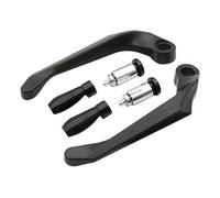 CRJIMX Universal Motorbike Accessories Motorcycle Handguards CNC Aluminum Alloy Brush Hand Guards for 7/8 Inch Handlebar(Black)