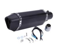 CRJIMX Universal Motorcycle Exhaust Muffler Pipe 250cc 350cc 600cc Escape Moto Tube For Nmax For Tmax530 Modification Accessories(A 370mm)