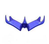 CRJIMX Winglet Front ABS Plastic Fairing Race Fins Windshield Motorcycle Aerodynamic For YAMAHA YZF-R3 R25(Blue)