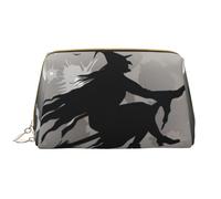 CRJSYCBYB Halloween Witch Printed Portable Travel Cosmetic Bag Toiletry Bag Clutch Bag
