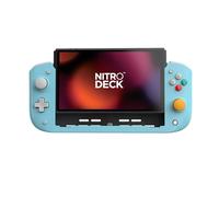 CRKD Nitro Deck - Professional Handheld Controller Deck with Zero Stick Drift for Nintendo Switch and Switch OLED (Retro Blue - Nostalgia Collection)