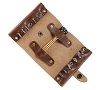 CRKT Hex Bit Driver Roll: Philips and Hex Driver Tools with Magnetic Driver Tip and Leather Roll 9911