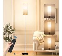CRLL Floor Lamp for Living Room, Standard Tall Lamp with Remote, APP, Foot Switch, 3 Color Temperatures Dimmable, Modern Reading Light for Bedroom Office Dorm Room (Black)