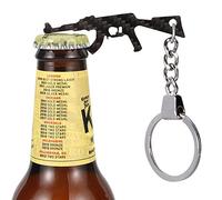 CRMPro Carbon Fiber Bottle Opener with Metal Keyring, Ultralight Keychain Bottle Openers for Outdoor Campaign Bar Restaurant, Portable Wine Opener Best Gift for Men Soldier…