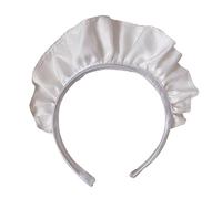 CRNGYEAM Gathered Trim Headband for a Distinct Ruffled | Gathered Trim Around the Top Section, Clearly Shaped Ruffled Outline, Single Decorative Hair Accessory Detail