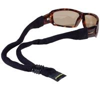 Croakies Cotton Suiters Eyewear Retainer, Black, 14 Inch x 1/2 Inch