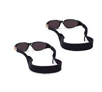 Croakies Kids Solids Washable Regular Black Adjustable Eyewear Retainer (2-Pack)