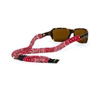 Croakies Suiters Glasses Strap, Bandana Red