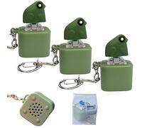Croaking Frog Keychain, 2025 New Rechargeable Frog Croaking Keychain, Fidget Keychains Toy, Stress-Relieving Clicky Toy (3*PCS)