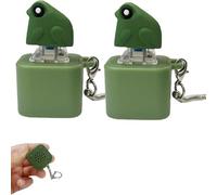 Croaking Frog Keychain,Frog Croaking Fidget Toy,Fun Rechargeable Frogs Keychain,Stress Reliever For Anxiety,Portable Frog Keyring Gift For Adults & Kids (2pcs)