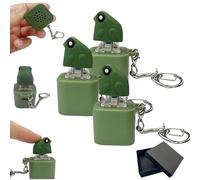 Croaking Frog Keychain, Frogs Croaking Fidget Toy, Rechargeable Frog Croakin Keychains with Colorful Lights, Fun & Portable Anxiety Relief Toys (A4)