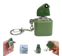Croaking Frog Keychain, Rechargeable Croaking Frog Keychain, Frogs Sound Keychains for Stress Relief, With Colorful Lights, for Focus Break Or Just Making Friends Laugh (1 Pc)