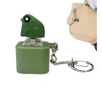 Croaking Frog Keychain - Rechargeable Frogs Kids Fidget Toys Mini - Frogs Stress Reliever with Lights Keychain, 7 Gradient Color Light Modes, with Metal Buckle, Can Be Hung on Backpack or Key
