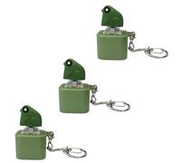 Croaky Buddy Keychain, 2/3PCS Fun Duck Frog Lizard Button Keychain Toy, Rechargeable Portable Animals Sound Effect Button (3pcs Frog,1)