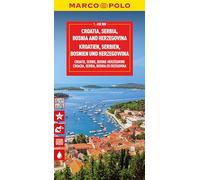 Marco Polo Croatia & Bosnia Travel Map: Road Map for Road Trips with Top Sights and Scenic Routes (Folded Map): wegenkaart 1:650.000 (Marco Polo Maps)