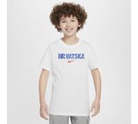 Croatia Crest Older Kids' Nike Football T-Shirt - White - Cotton L