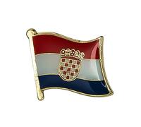 Croatia Croatian Country Enamel National Flag Lapel Metal Pin Badge - Patriotic Brooch 1.6 x 1.9 cm - Croatian Heritage and Identity Symbol