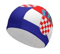 Croatia Croatian Flag Swim Cap for Women Men Comfortable Bathing Cap Durable Swimming Shower Caps