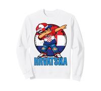 Croatia Dabbing Boy Croat Flag Sweatshirt