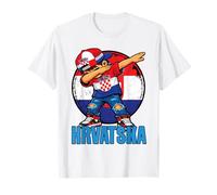 Croatia Dabbing Boy Croat Flag T-Shirt