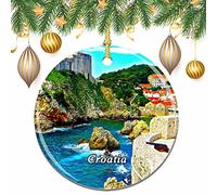 Croatia Dubrovnik Christmas Xmas Tree Ornament Decoration Wedding Hanging Pendant Decor City Travel Souvenir Collection