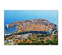 Croatia Dubrovnik City Walls Jigsaw Puzzle for Adults 1000 Piece Wooden Travel Gift Souvenir