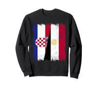 Croatia Egypt Half Flag Croatian Egyptian Heritage Sweatshirt