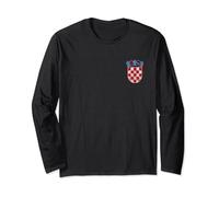CROATIA FLAG AND COAT OF ARMS ZAGREB DUBROVNIK Long Sleeve T-Shirt