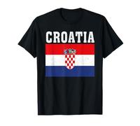 Croatia Flag Patriotic National Roots Souvenir T-Shirt