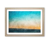 Croatia from a Distance Painting Framed Print | A2 Oak Framed Wall Art | Ready to Hang | Modern Historical Picture | Living Room Bedroom Lounge Office