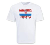 Croatia Junior Soccer T-Shirt in White | Size: 9-11 Years Croatia White 9-11 Years