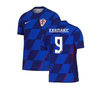 Croatia Men's 2024 - 2025 Away Shirt - Kramaric 9 in Blue | Size: Medium Croatia Blue M