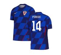 Croatia Men's 2024 - 2025 Away Shirt - Perisic 14 in Blue | Size: Medium Croatia Blue M