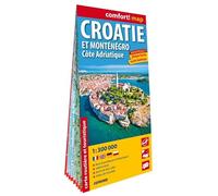 Croatia Montenegro Adriatic coast (comfort! map)