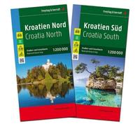 Croatia North and South Map Pack by Freytag Berndt 9783707919783 NEW Sheet map