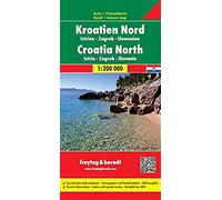 Croatia North - Istria - Zagreb - Slavonia Road Map 1:200 000
